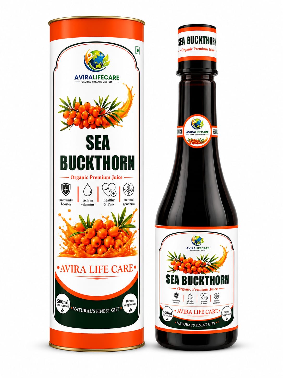 Wild Himalayan Sea Buckthorn Berry Juice