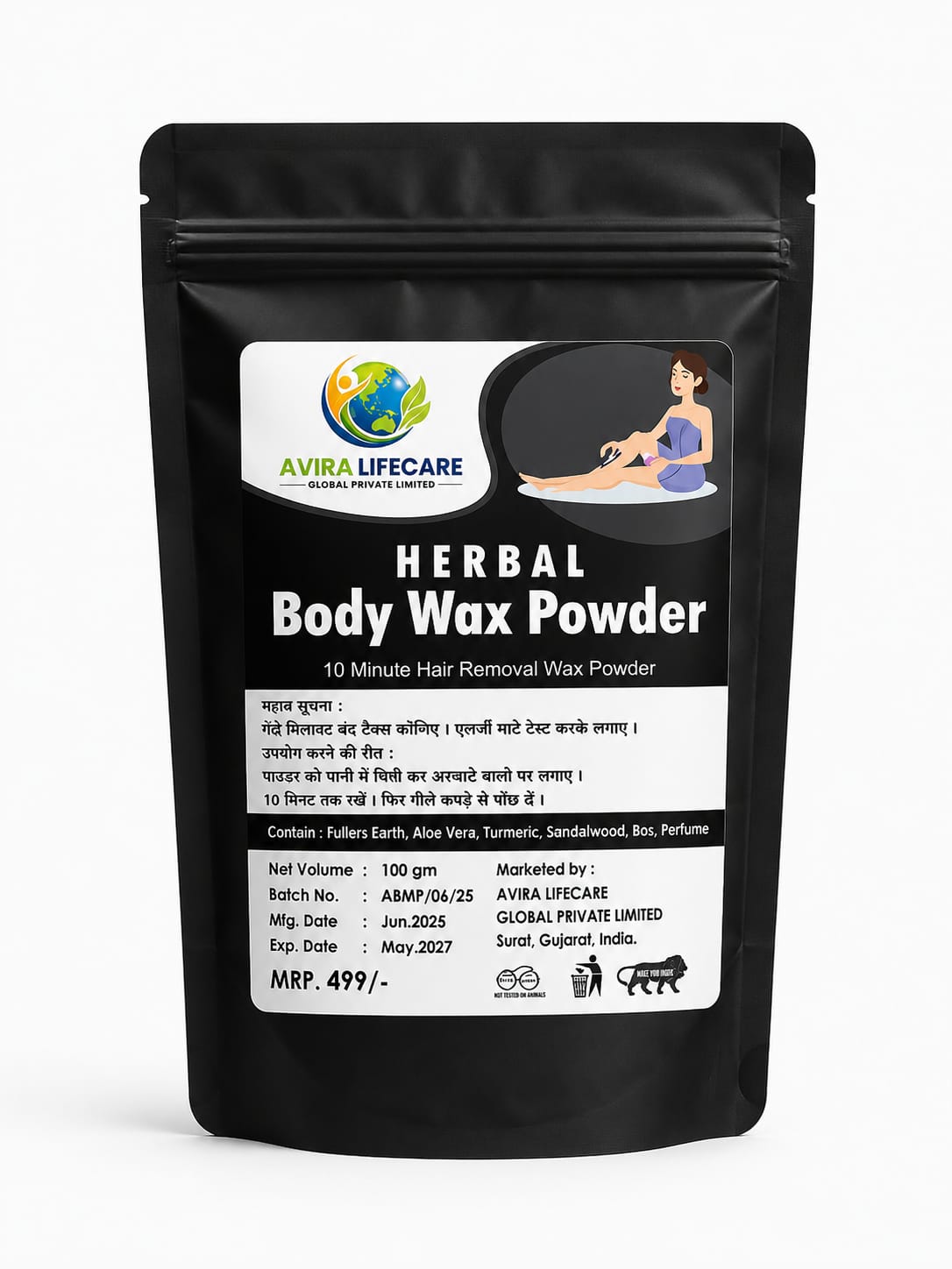 Herbal Body Wax Powder